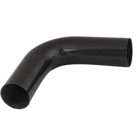 Proflow Carbon Fibre Air Intake Tube 2.50in. 90 Degree Elbow