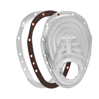 Proflow Timing Cover 2-piece Billet Aluminium Silver Anodised SB For Chevrolet V8 Small Block Kit  PFECTCS