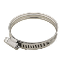 Proflow Dual Bead Hose Clamp, 120-140mm (4.70"-5.50'') Range, Stainless Steel, Each