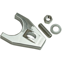 Proflow Distributor Hold-Down Clamp Billet Aluminium Polished Stud Mount For Chevrolet Small/Big Block Each PFEDC032P