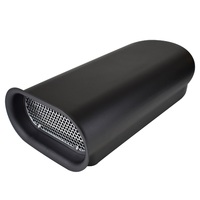 Proflow Carburettor Scoop Aluminium Black Hilborn-Style 500x 230 x 140.Duel Carburettor Each PFEEA5249BK