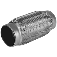 Proflow Exhaust Flex Pipe, Flexi Bellow, 1.5in. Stainless Steel, Polished, Each