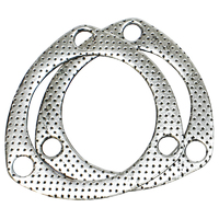 Proflow Collector Gaskets, Stainless Graphite Overlay, 3-Hole, 3.00 in. Inside Diameter, Pair