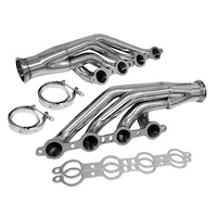 Proflow Exhaust Stainless Steel Turbo Headers LS LS2 For Chev For Holden 1 7/8in. Primary Turbo V Band Flange V Bands Included PFEEH7500