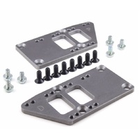 Proflow Engine Mounts Aluminium Motor Mount Plate Bolt-In LS Conversion Adjustable Raw Finish Pair PFEEHMLS11