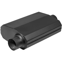 Proflow Muffler Black Flow Chamber 2in. Side Inlet To 2in. Centre Outlet PFEEM21500