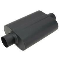 Proflow Muffler 2.50 in Black Compact Flow Chamber II Center Inlet To 2.50 in. Center Outlet 9.75" x 13" x 4" body Each PFEEM31516