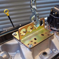 Proflow Engine Lift Plate Gold Iridited Steel Fits Most 2-Barrel and 4-Barrel Intake Manifolds Each PFEENGPT