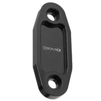 Proflow Fuel Pump Block-Off Plate, Aluminium, Black Anodised, For Ford 302-351C, Each