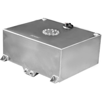 Proflow Fuel Cell Tank 20g 78L Aluminium Natural 620 x 510 x 260mm With Sender Two -10 AN Female Outlets Each PFEFC020