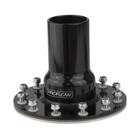 Proflow Fuel Filler Neck Aluminium Black Straight 2 in. Diameter 12-Bolt Flange Each PFEFCA005BK