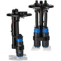 Proflow Dual Fuel Pump Carrier, In-tank, With 2x 340LPH Pumps, Billet Aluminium, Black