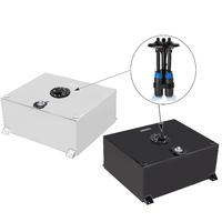 Proflow Fuel Cell EFI Tank Kit 15g 57L Aluminium Black 510 x 460 x 260mm In tank Fuel Pump Dual Mount & 2 x 340 Proflow pumps Each PFEFCA018