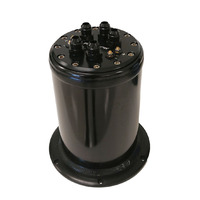 Proflow Surge Tank Kit, Triple 39mm Fuel Pumps, EFI, 2.5L, Billet Aluminium, Black Anodised