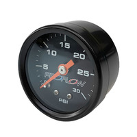 Proflow Fuel Pressure Gauge 0-30PSI Black body/Black Face