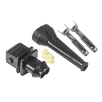 Proflow Fuel Injector Wiring Bosch Minitimer Male 2 Pin Plug w/Terminals & Boot