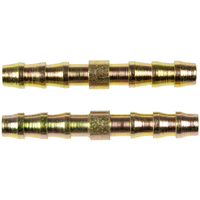 Proflow Coupler Fitting, 3/8 hose barb to 3/8 hose barb, straight, for nylon tubing, sold as a, Pair