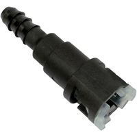 Proflow Fuel Line Connectors Nylon 5/16in. Female QR Straight To 5/16in. (8mm) Barb Each PFEFLQR080