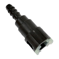 Proflow Fuel Line Connectors Nylon 3/8in. Female QR Straight To 5/16in. (8mm) Barb Each PFEFLQR085
