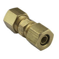 Proflow Fuel Line Connectors Brass 5/16in. (8mm) To 5/16in. (8mm) Nylon to Pipe Compression Joiner Each PFEFLQR137