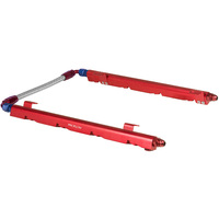 Proflow Fuel Rails Kit Billet Aluminium Red Anodised For Holden Commodore 5L EFI  PFEFRKHOL5R