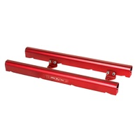 Proflow Fuel Rails Kit Billet Aluminium Red Anodised For Holden For Chevrolet VE LS7 PFEFRKLS3R