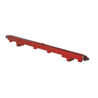 Proflow Fuel Rails Kit Billet Aluminium Red Anodised for Nissan RB26 PFEFRKRB26R