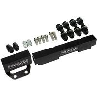 Proflow Fuel Rails Kit Billet Aluminium Anodised Black Mazda Rotary Series 4&5 PFEFRKRX45BK