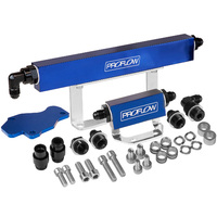 Proflow Fuel Rails Kit Billet Aluminium Anodised Blue Mazda Rotary Series 6 PFEFRKRX6B