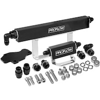Proflow Fuel Rails Kit Billet Aluminium Anodised Black Mazda Rotary Series 6 PFEFRKRX6BK