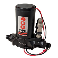 Proflow Fuel Pump Electric 400 gph E85 -12 AN Female O-ring Inlet and Outlet External Bypass 14 - 35psi. PFEFS12400