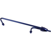 Proflow Fuel Line Aluminium Anodised Blue 3/8 in. NPT or Barb Inlet 1/8 NPT Gauge Port Holley 4160 PFEFS2196B