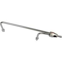 Proflow Fuel Line Aluminium Anodised Silver 3/8 in. NPT or Barb Inlet 1/8 NPT Gauge Port Holley 4160 PFEFS2196S
