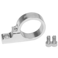 Proflow Fuel Filter Brackets Single 31mm hole Aluminium Silver Anodised