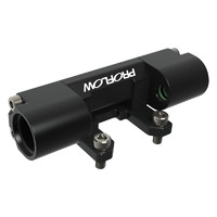 Proflow E85 Flex Fuel Sensor Adapter, Dual Channel, -10AN ORB, Billet Aluminium, Black