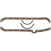 Proflow Oil Pan  Gasket Set, Cork/Rubber, Chevrolet V8, 283 to 400ci, Set 