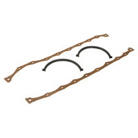 Proflow Oil Pan Gasket Set, Cork/Rubber, SB Ford, 302,351C, 2V, Set