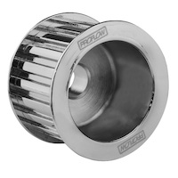 Proflow Alternator Pulley, Gilmer, 17mm Bore, Bolt-On, Steel, Chrome