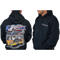 Proflow Hooded Sweatshirt, Cotton, Polyester, Black, Men's