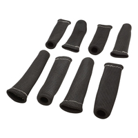 Proflow Spark Plug Boot Heat Shields, 640 C, Black, 1-1/4 in. i.d, 8 in , Set of 8