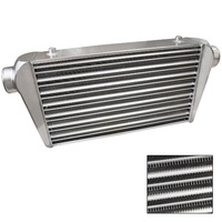 Proflow Intercooler Aluminium Universal Tube & Fin 500 x 300 x 100mm 3in. Outlets Natural PFEIC500300-1