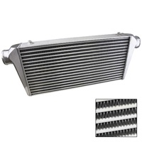 Proflow Intercooler Aluminium Universal Tube & Fin 600 x 300 x 76mm 3in. Outlets Natural PFEIC600300