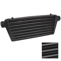 Proflow Intercooler Aluminium Universal Bar & Plate 600 x 300 x 76mm 3in. Outlets Black PFEIC600300BK