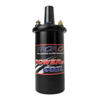 Proflow Ignition Coil Striker 2 Black Canister Round Oil Filled Red 45 000 V Each PFEIC8202-BK