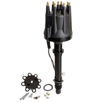 Proflow Distributor Pro Series Magnetic Pickup Mechanical Advance Black Cap SB & BB For Chevrolet V8 PFEID240M
