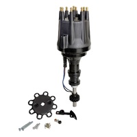 Proflow Distributor Pro Series Magnetic Pickup Mechanical Advance Black Cap SB For Ford 302 351 Cleveland V8 PFEID340M