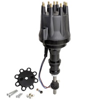 Proflow Distributor Pro Series Magnetic Pickup Mechanical Advance Black Cap SB For Ford 351 Windsor V8 PFEID440M