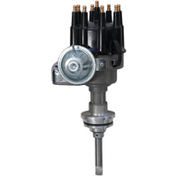 Proflow Distributor, HEI Street Series, Vacuum Advance, Black Cap BB For Chrysler 413, 426, 440