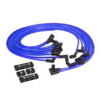 Proflow Spark Plug Pro Lead Wires Set 10mm Blue Black Boots 90 Degree Boots Universal V8 with Separator Set PFEIGL910BL