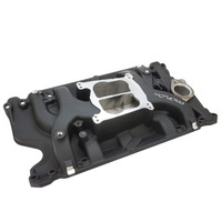 Proflow Intake Manifold Air Dual Aluminium Black Square/Spread Bore For Holden Commodore V8 253 304 308 Each PFEM2194-BK